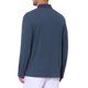 thumbnail image 3 of INSPIRE CHIC Camisas Polo Texturizadas para Hombre de Manga Larga con Cremallera Cuarto para Golf XL Azul Marino, 3 of 6