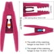 thumbnail image 4 of Paquete de 20 pinzas de terciopelo para perchas de pantalones color marfil, pinzas resistentes con dedos flocados, perfectas para usar con perchas de terciopelo de línea delgada., 4 of 5