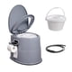 thumbnail image 1 of Inodoro portátil VEVOR RV para acampar de 5 litros con soporte para papel, 1 of 9
