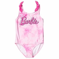 Barbie Niñas Pequeñas De Una Pieza Traje De Baño Tie Dye Pink 5