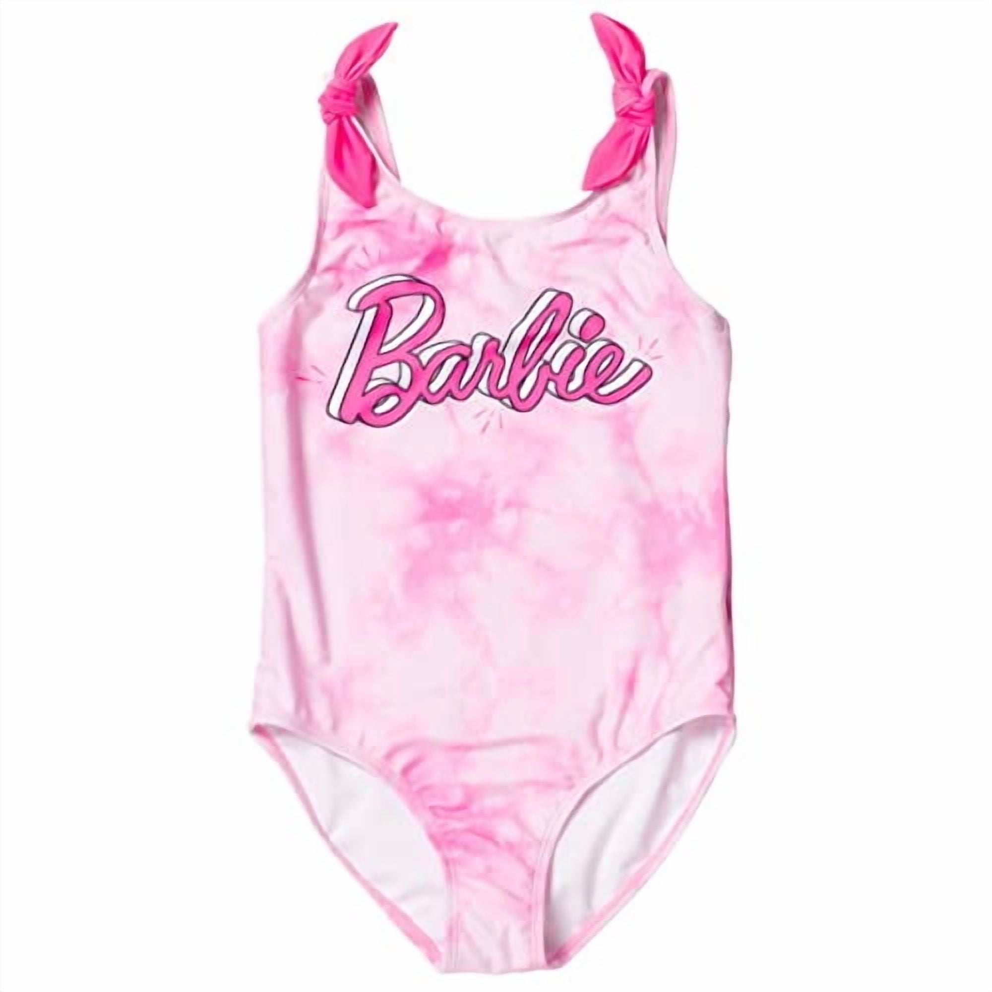 Barbie Big Girls One Piece Traje De Baño Tie Dye Pink 10-12 Barbie Barbie