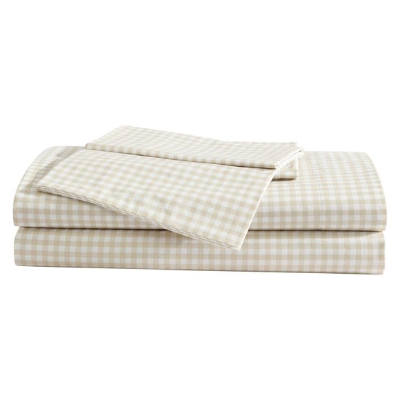 Juego de sábanas king de algodón percal Eddie Bauer