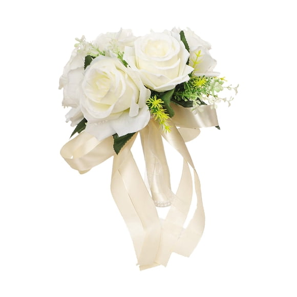Arreglo Elegante Del Ramo De La Novia De La Boda Para La Decoración Del Partido De La Iglesia Blanco
