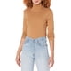 thumbnail image 1 of Jersey Tommy Hilfiger de cuello alto para mujer, manga larga, marrón, 1 of 2