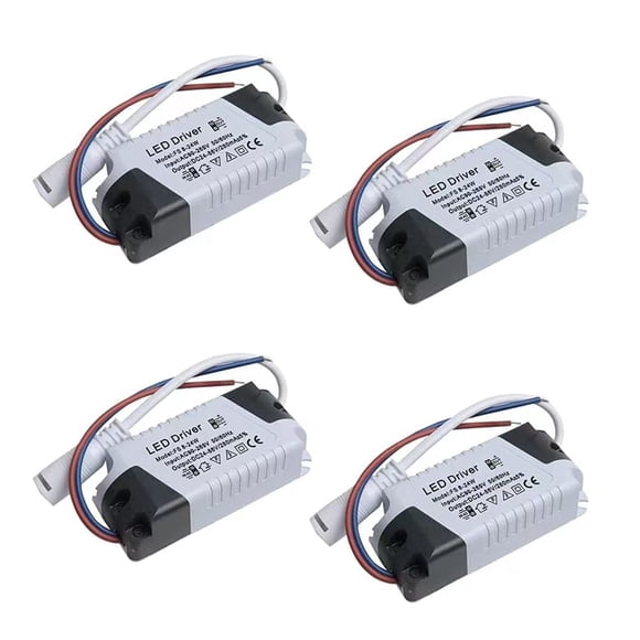 Driver LED Acxico regulable e impermeable de 8-21 W, 4 piezas