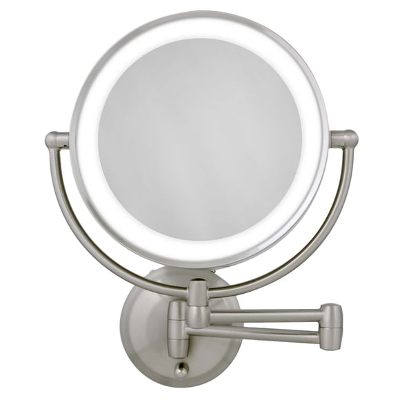 Espejo de Maquillaje Zadro 28 cm LED 5X/1X Níquel Satinado