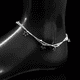 thumbnail image 3 of Tobillera Plateada Con Estrellas Colgantes, 3 of 6