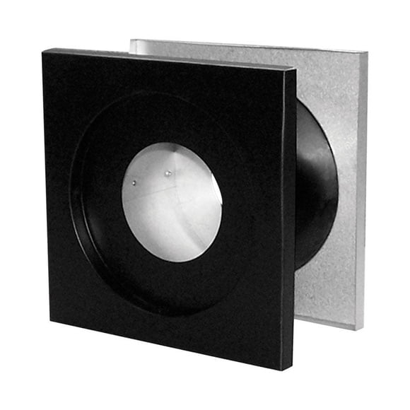 Dedal de pared DuraVent Pellet Vent, 7,62 cm, acero plateado (x2)