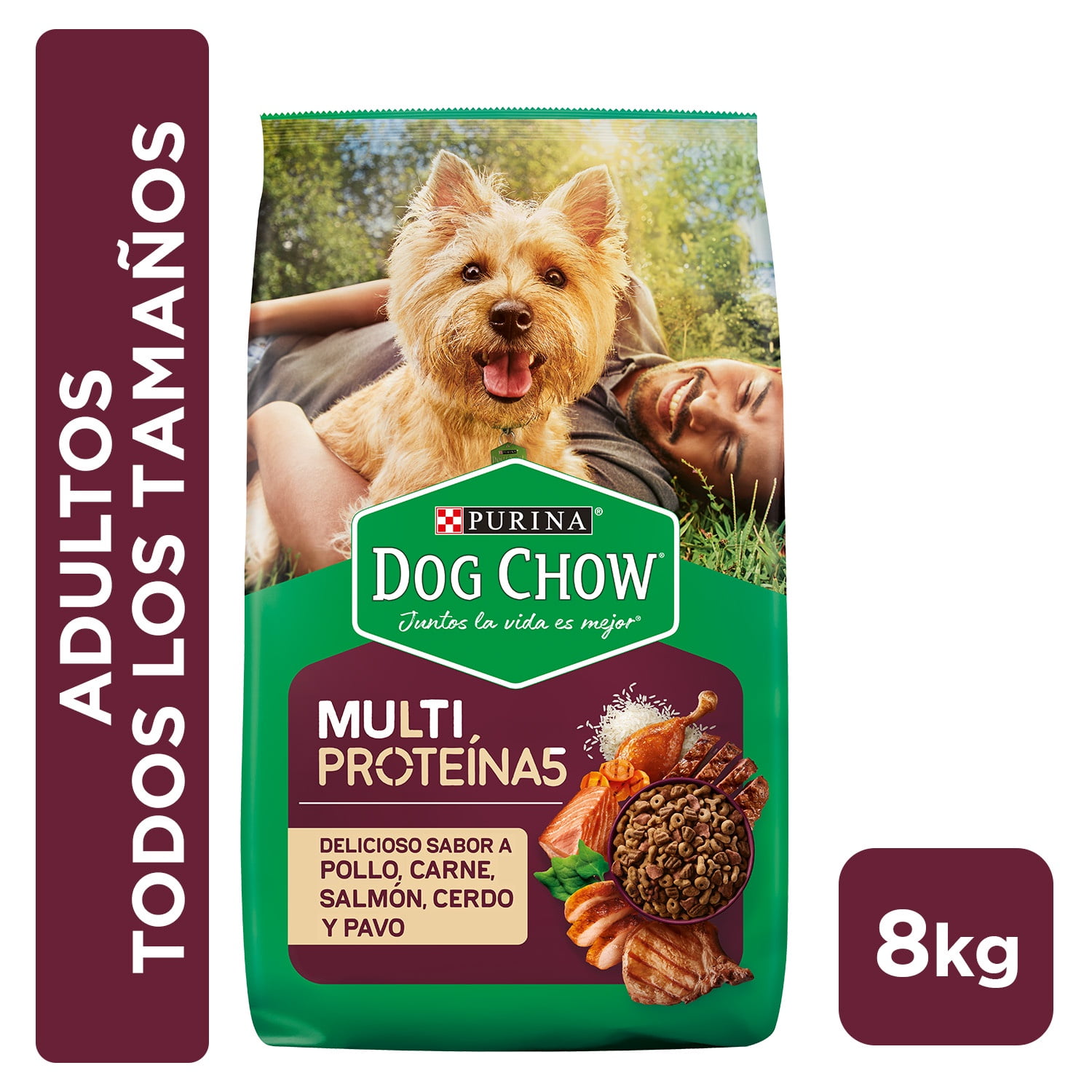 Alimento Seco Para Perro Dog Chow® Adultos Todos Los Tamaños Multi Proteína 8kg