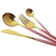 thumbnail image 4 of XmhyTop Juego de Cubiertos de Cocina de 24 Piezas, Inoxidable, Color Oro rosado, Ideal para Hogares y Eventos, 4 of 5
