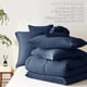 thumbnail image 5 of Juego de ropa de cama CozyLux, edredón, tamaño completo, azul marino, 7 piezas, 5 of 7