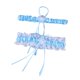 thumbnail image 1 of Liga De Boda De Encaje Para Novia Conjunto De Liga De Pierna Pajarita Para Mujer Azul Cielo, 1 of 5