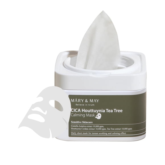 Mascarilla Mary&May CICA Houttuynia Tea Tree Calming x30
