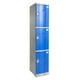 thumbnail image 1 of Locker Plasticos: 1 Cuerpo y 3 Puertas Azul/Gris, 1 of 2