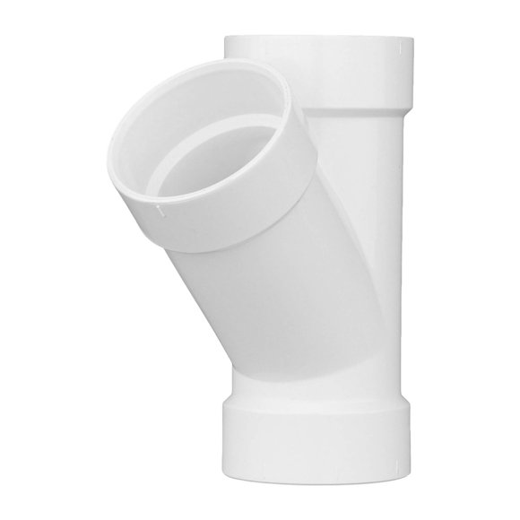 Racor de ventilación Charlotte Pipe DWV Wye Drain de 4 pulgadas