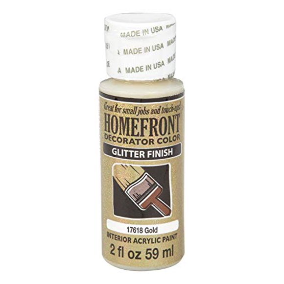 Pintura Plaid Homefront Gold Hobby con purpurina, 59 ml