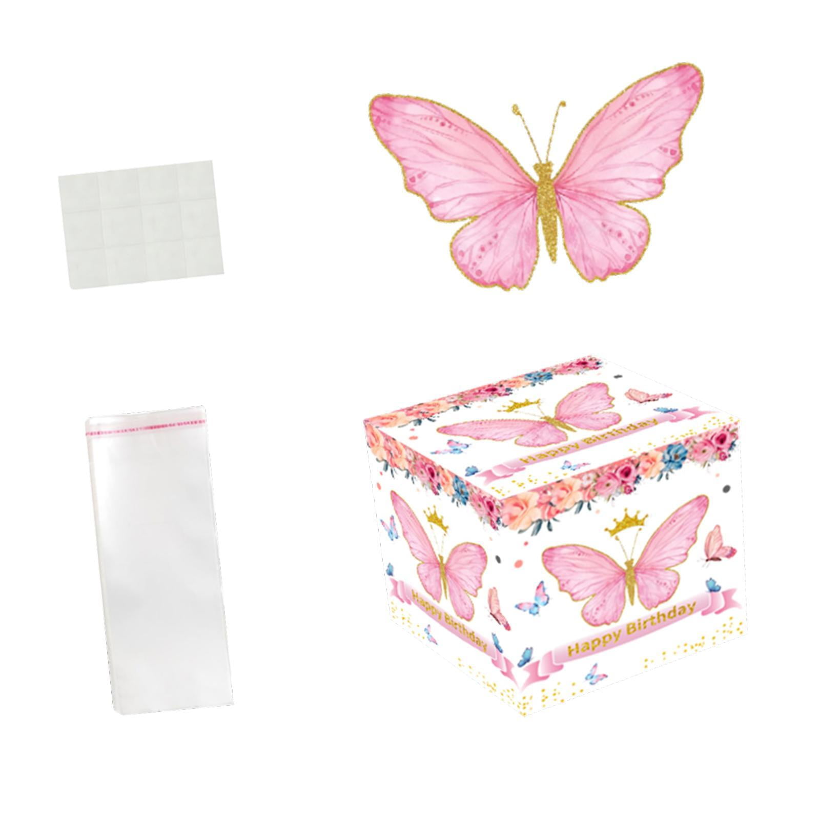 Magideal - Caja De Regalo De Dinero, Cajón De Dinero Para Cumpleaños, Divertido Artículo Para Fiesta, Caja De Dinero Para Cumpleaños, Regalo En Efectivo Para Niñ Mariposa