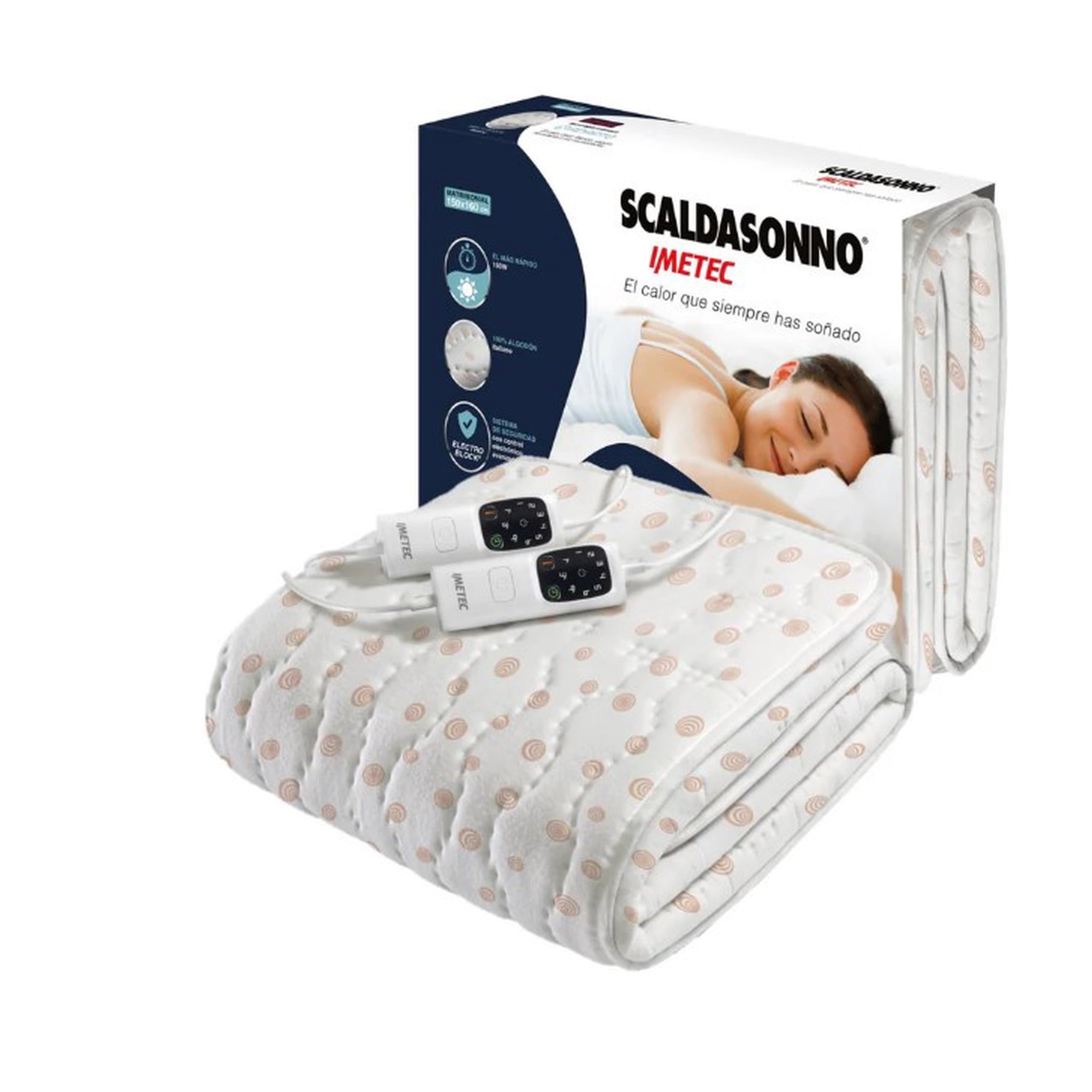 Imetec - Calientacamas Matrimonial Cotton Adapto Mod R1515