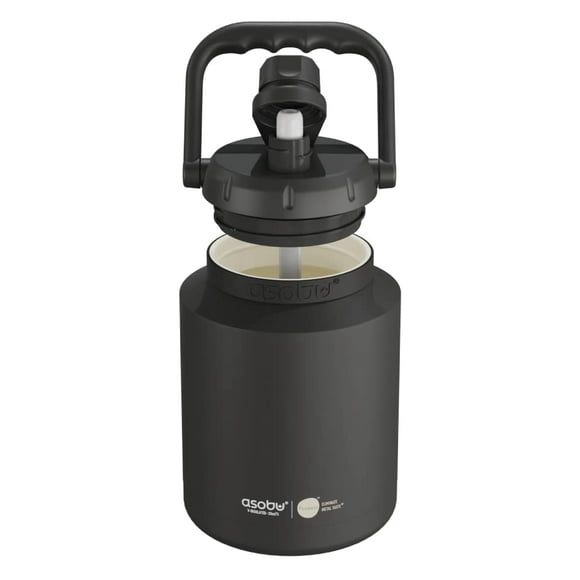 Jarra de agua Asobu Puramic™ Mini de acero inoxidable de 1 litro (negra)