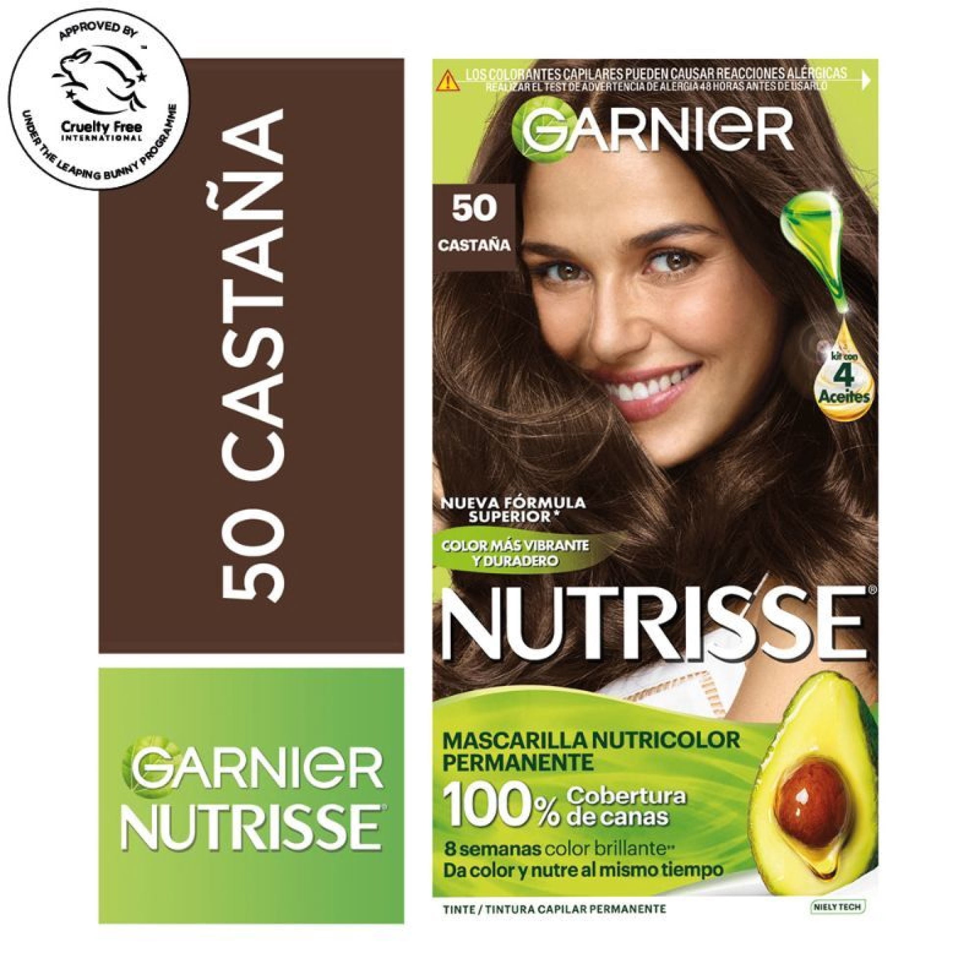 Coloración Nutrisse Cabello 50 Castaña