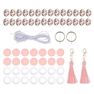 Bothyi - 28 Cuentas De Silicona Para Hacer Llaveros, Kit De Cuentas Espaciadoras Para Adultos Principiantes