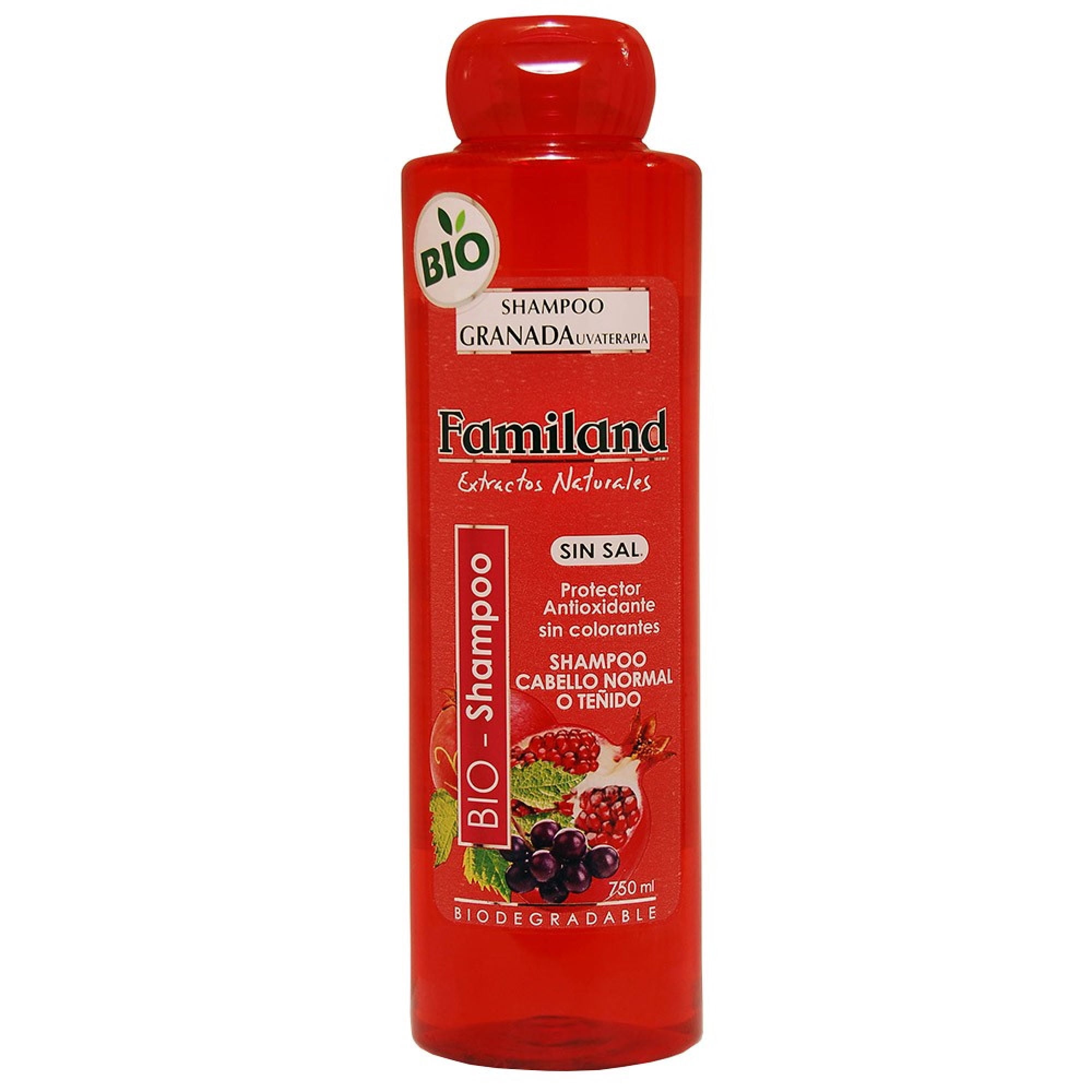 Shampoo Familand Bio Granada - Uva Sin Sal Botella