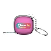 Ioensy - Llavero Con Cinta Métrica, Regla Métrica Fácil De Usar Para Medir El Cuerpo, Tela, Color Rosa