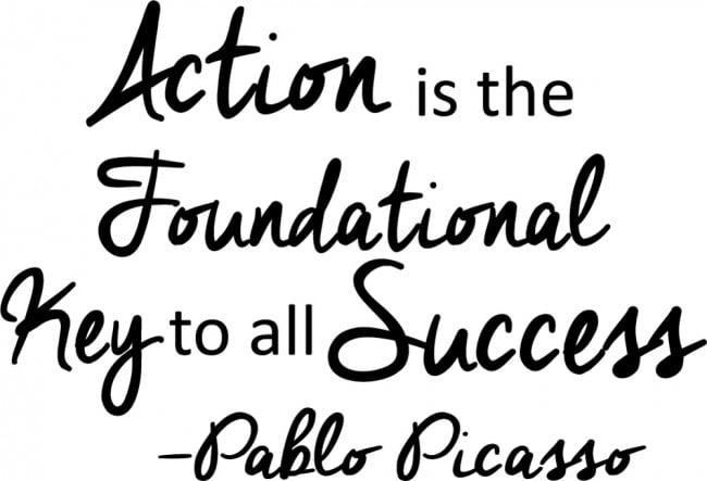 Rienda Libre Graphics - Decomural Action Is The Key Inspirational Ws-41517