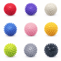 Linea Sport - Pack 4 Pelotas Erizo Para Masajes 9 Cm Rehabilitación Sensorial