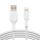 thumbnail image 1 of Cable Lightning Belkin BoostCharge trenzado de 2 m, blanco, 1 of 7