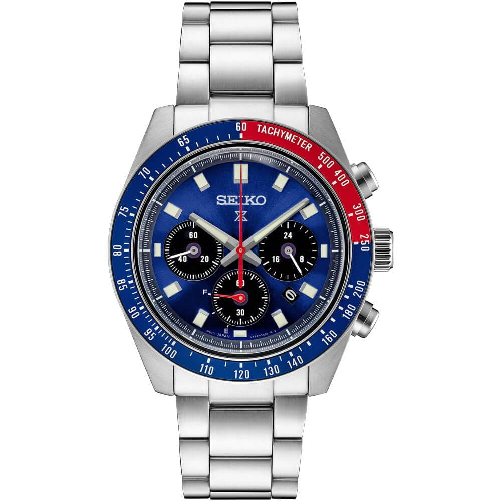 Reloj Seiko Prospex Speedtimer Solar Cronógrafo Ssc913 Azul
