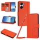 thumbnail image 1 of Funda Cartera Trébol para Xiaomi Poco X7 Pro con Ranuras Tarjetas y Carga Inalámbrica Naranja, 1 of 6