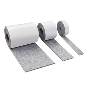 Magideal - Tirares De Fieltro Autoadhesivas Cintas De Fieltro Autoadhesivas Gruesas Tirares De Barra De Tablón De Anuncios De Fieltro, Tirarere De Fieltro De Poliéster - Gris Claro
