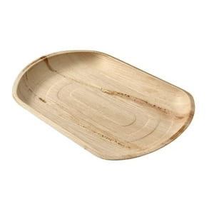 Ecosoulife - Set De 3 Bandejas Hoja De Palma 100% Biodegradables 36X25Cms