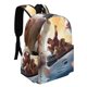 thumbnail image 2 of Ratatouille-theme Backpack, Campus style schoolbag Bookbag with Adjustable Shoulder Straps And Large Zip Compartment, Unisex Travel Bags.42x30x15cm, 2 of 6