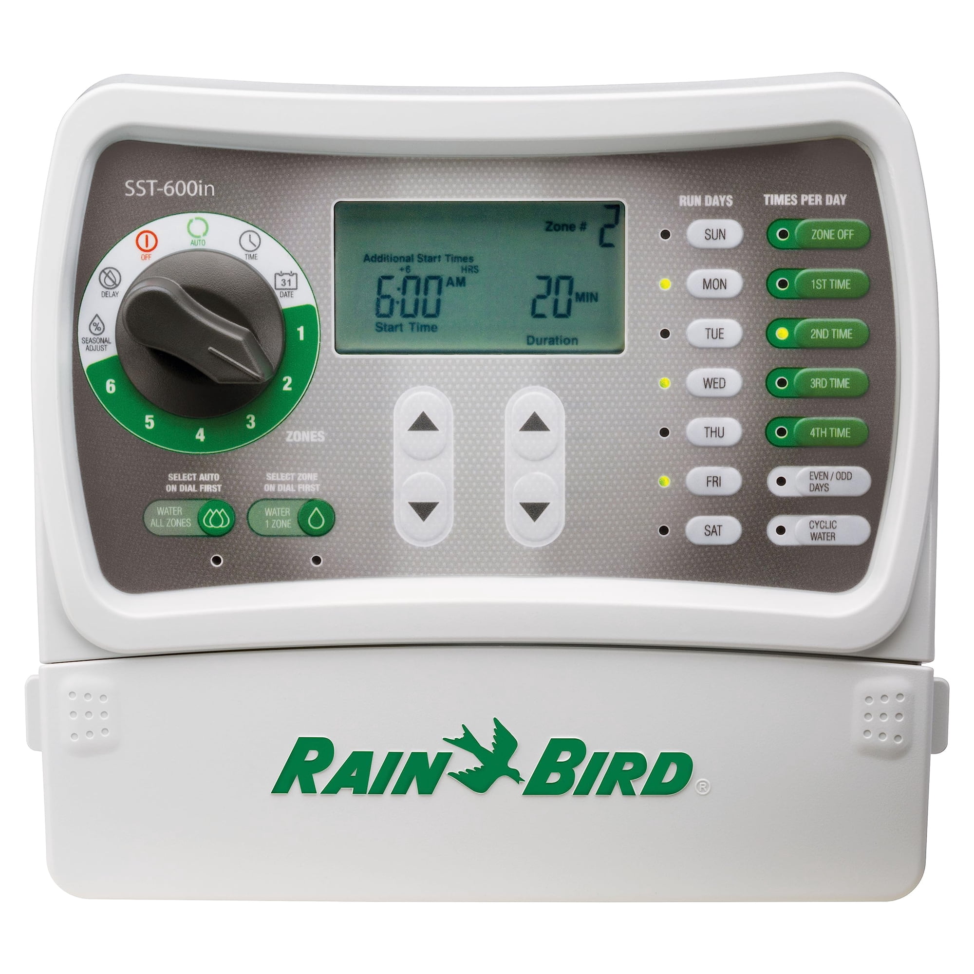 Temporizador Para Sistema De Riego Y Aspersión Rain Bird Sst600in, 6 Zonas