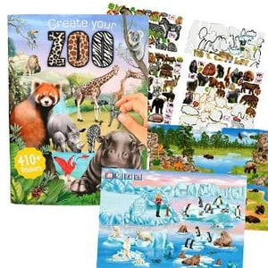 Tienda Lillifee - Cuaderno Crea Tu Zoologico Con Mas De 410 Stickers