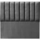 thumbnail image 2 of Base de cama europea 1.5 plaza 105x200 con Respaldo al piso Lino gris oscuro, 2 of 3