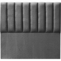 Kerabaalshop - Respaldo Tubular Al Piso Lino Gris Oscuro 1,5 Plaza