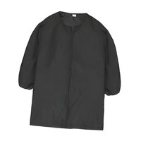 Bothyi - Delantal De Pintura Para Niños Delantal De Pintura Con Cremallera Frontal Para Niñas Y Niños Trabajo Hecho A Mano Negro M