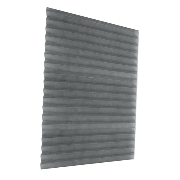 Cortinas temporales para ventanas, sin taladro, inalámbricas, transpirables, no tejidas, despegables y adhesivas, para sala de estar, montaje sencillo Gris L