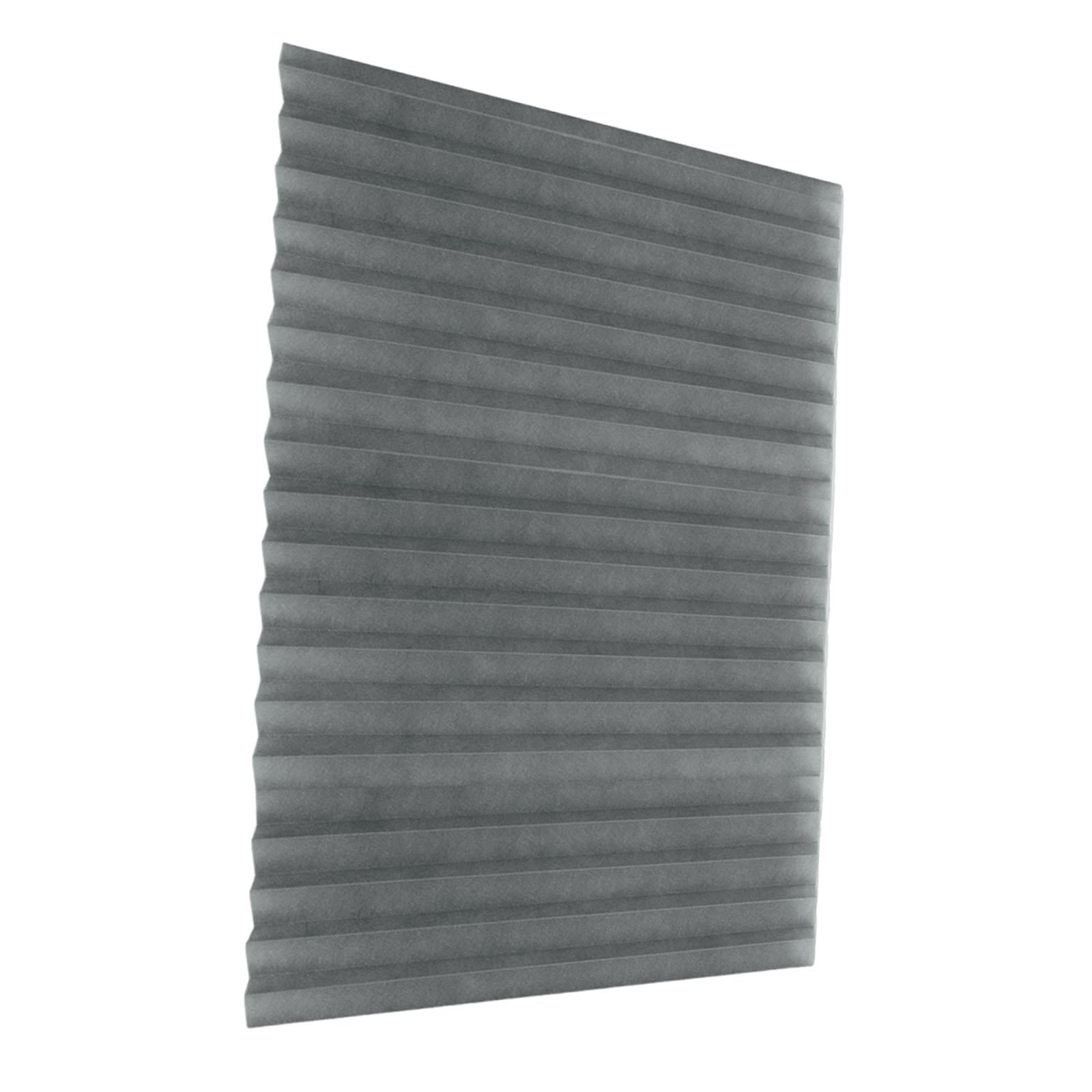 Magideal - Cortinas Temporales Para Ventanas, Sin Taladro, Inalámbricas, Transpirables, No Tejidas, Despegables Y Adhesivas, Para Sala De Estar, Montaje Sencillo Gris L