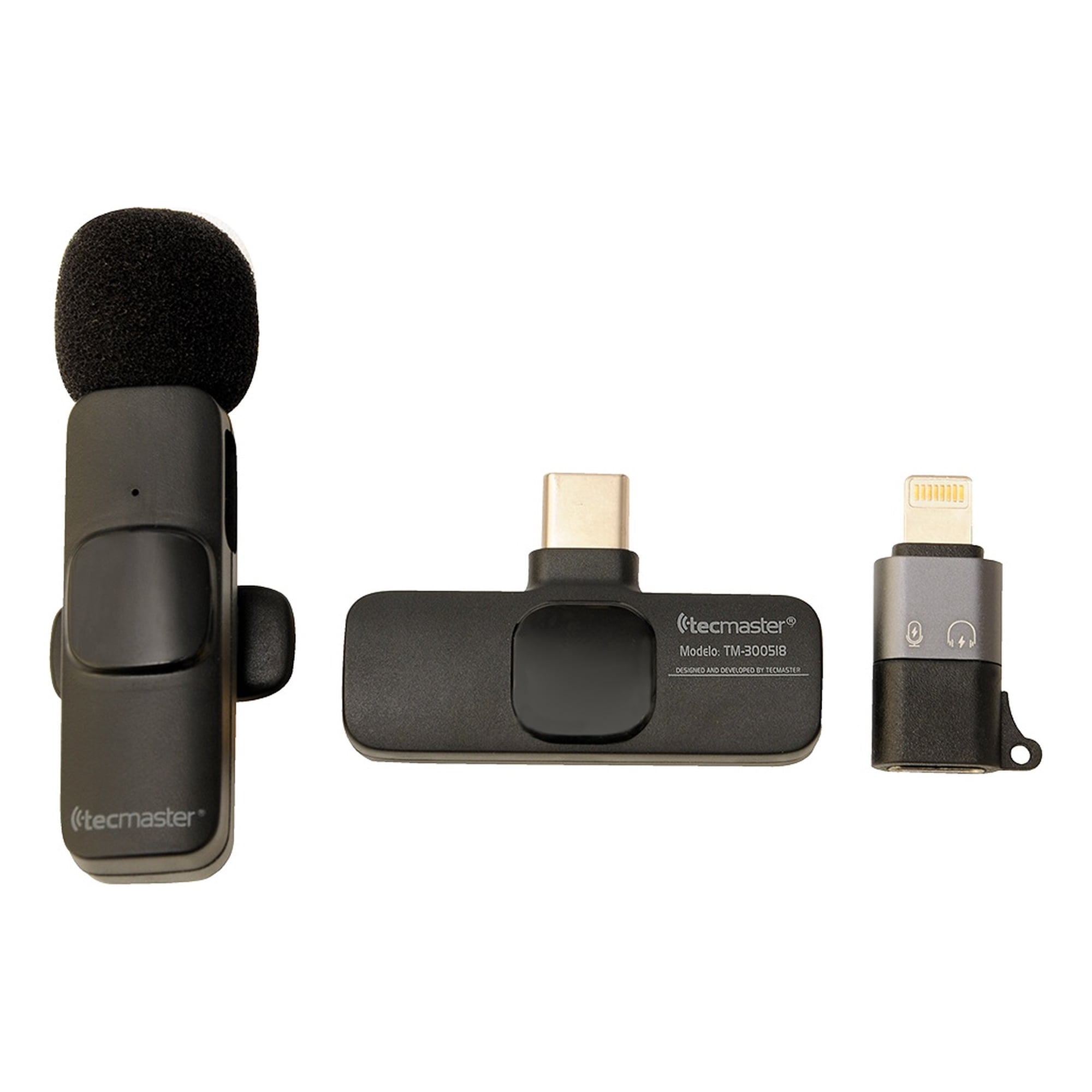 Microfono Bluetooth Para Iphone Y Tipo-c Tecmaster Tm-300518