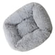 thumbnail image 3 of Cozy dog Bed Warm Kennel Long Plush easy to clean Mat Suministros para mascotas Colchón suave para el invierno Warm Puppy Sleeping Small Medium Dogs - Gris claro, M M gris claro, 3 of 5