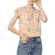 thumbnail image 1 of INSPIRE CHIC Blusa Floral de Regreso a Clases para Mujer, Manga Corta, Casual de Gasa con Volantes, Color Albaricoque XL, 1 of 7