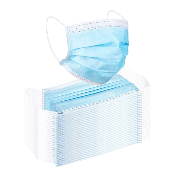 Mascarilla facial Be Smart Get Prepared desechable de 3 capas, 50 piezas