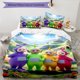 thumbnail image 1 of Teletubbies-Inspired 3pcs Bedding Set - Includes 1 Cover & 2 Pillowcases, Breathable Polyester, Machine Washable - Perfect for All Seasons S1084, Allseason Comfort|Playful Design|Zippered Closure, 1 of 1