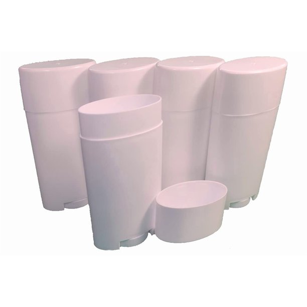 Envases de Desodorante con Mecanismo Giratorio Paquete de 5 de 75 mL Tapa Superior Blanca