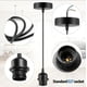thumbnail image 2 of Soquete Colgante E27 Negro Con Base De Techo, 2 of 4