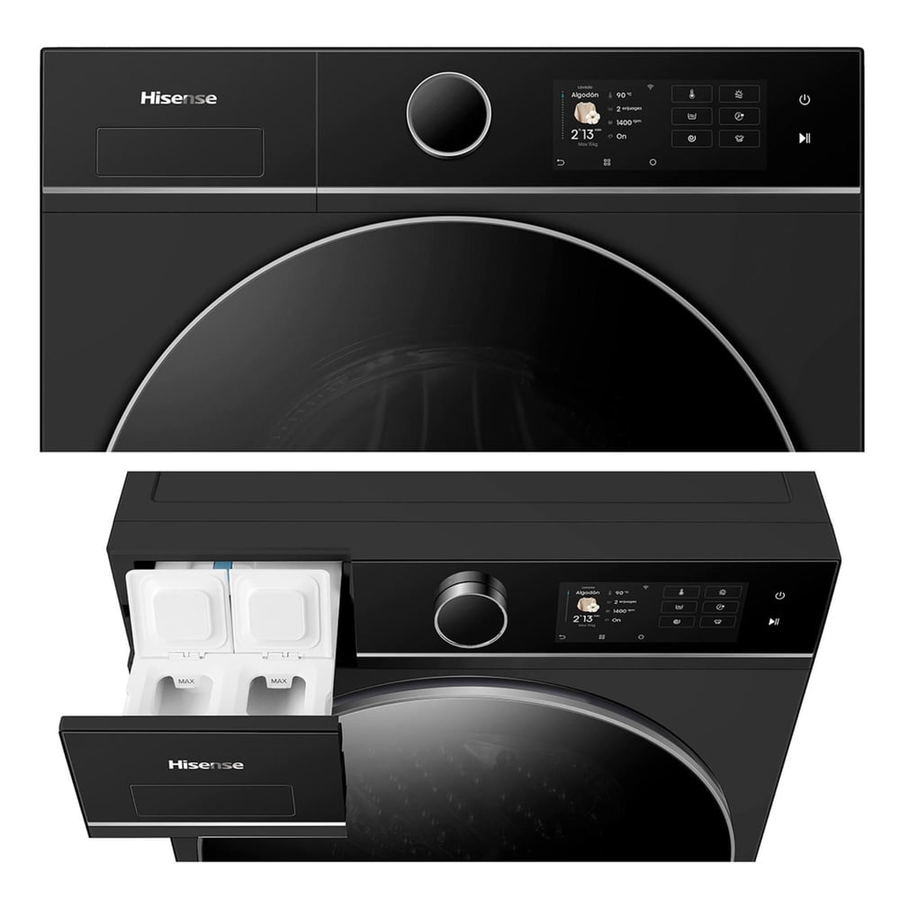 Hisense WD5I1545BB 15/10 kg Negro, foto 3